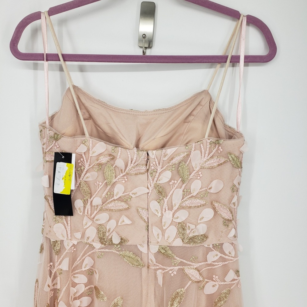 XSCAPE Embroidered Gown Formal Evening Dress Special Occasion Size 6 Blush Pink - Picture 11 of 15